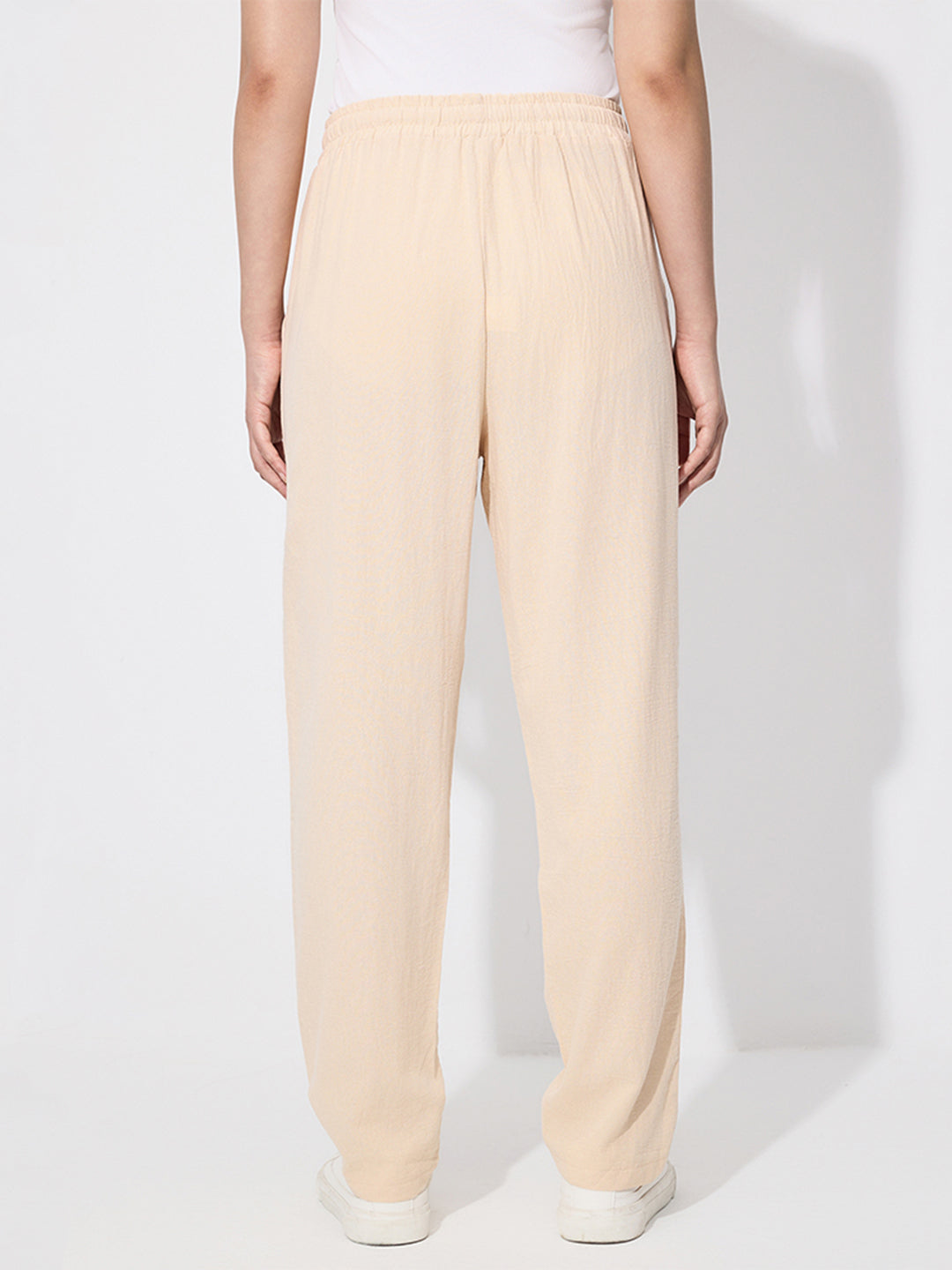 Women's Apricot Elasticated Trousers
